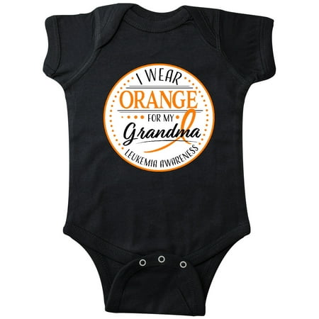 

Inktastic I Wear Orange for my Grandma- Leukemia Awareness Gift Baby Boy or Baby Girl Bodysuit