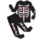 thumbnail image 1 of Conjuntos de pijamas familiares de Halloween para recién nacidos, disfraces, ropa de dormir con huesos, conjuntos de ropa para niños a juego, 1 of 4