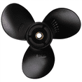 thumbnail image 4 of 2X Outboard Propeller for 8-20Hp 9 1/4 x 9 Aluminum Alloy 3 Blade Black 10 Spline Tooth R Rotation, 4 of 7