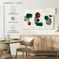 thumbnail image 5 of Elephant Stock Emerald And Amber Shapes Wall Art - Horizontal Canvas Wall Art - Living Room Wall Decor - Abstract Canvas - Green And Gray Decor - 36" x 24", 5 of 8