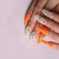 thumbnail image 3 of Fofosbeauty 24PCS Press on Fake Nails, Extra Long Coffin False Nails, Allshin Orange, 3 of 8