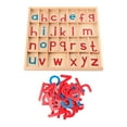 thumbnail image 2 of Juego educativo de letras del alfabeto en movimiento, juguetes para clasificar y apilar, lenguaje de madera 1 juego de alfabeto, 2 of 9