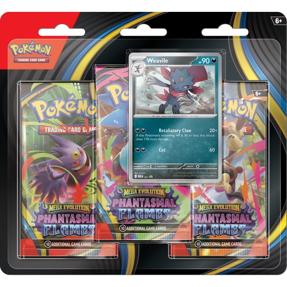 Juego de cartas coleccionables Pokémon Mega Evolution Triple Pack