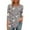 Multicolor-Shirts, variant on Jsaierl 3/4 Sleeve Tops for Women Plus Size Crew Neck Shirts Trendy Print Ladies Pleated Blouses Flowy Cotton Tunic Top S-2XL
