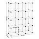 thumbnail image 5 of Armario modular SONGMICS con 12 cubos, 31 x 93 x 123 cm, ancho, 5 of 7