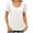 White, variant on ATOYSOY Women's Cotton Lined Business Tees Loose Dressy Tunic Shirts Square Neck Pleated Blouses Summer Holiday Short Sleeve Tops Button Cute Pullovers Casual Fashion Black L