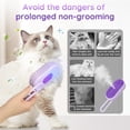 thumbnail image 2 of Cat Steam Brush for Shedding, 4 in 1 Rechargeable Steam Brush for Cats and Dogs, Anti-Static, Massage, Cleaning, Shedding & Combing All In One - Purple, 2 of 6