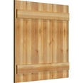 thumbnail image 2 of 32 1/4"W X 32"H Timbercraft Six 5 3/8" Boards Joined Board-N-Batten Shutters, Rough Sawn Western Red Cedar (Per Pair), 2 of 13