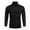 Black, variant on Coshow Men's Turtleneck T shirt Casual Lightweight Cotton Slim Fit Basic Pullover Tops