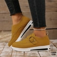 thumbnail image 6 of Yellow Ladies Comfort Footwear With Buckle Detail And Thick Sole For Height Boost Ideal For Cold Weather Use, 6 of 9