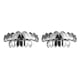 thumbnail image 1 of Bearachild Top inferior postizos parrillas de Halloween conjunto Punk tapas de rendimiento fiesta decoración accesorios Cosplay Plata Establecer 2piezas, 1 of 6