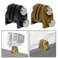 thumbnail image 1 of 2pcs Action Camera Nylon Rail Mount Fixed Adapter for Picatinny Airsoft Rifle Laser Mount Adapter for GoPro Tactical Accessories, 1 of 5