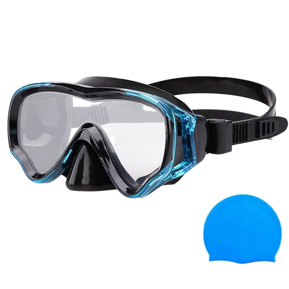 Máscara de Snorkel para Niños Berallo con Vidrio Templado Antivaho Azul