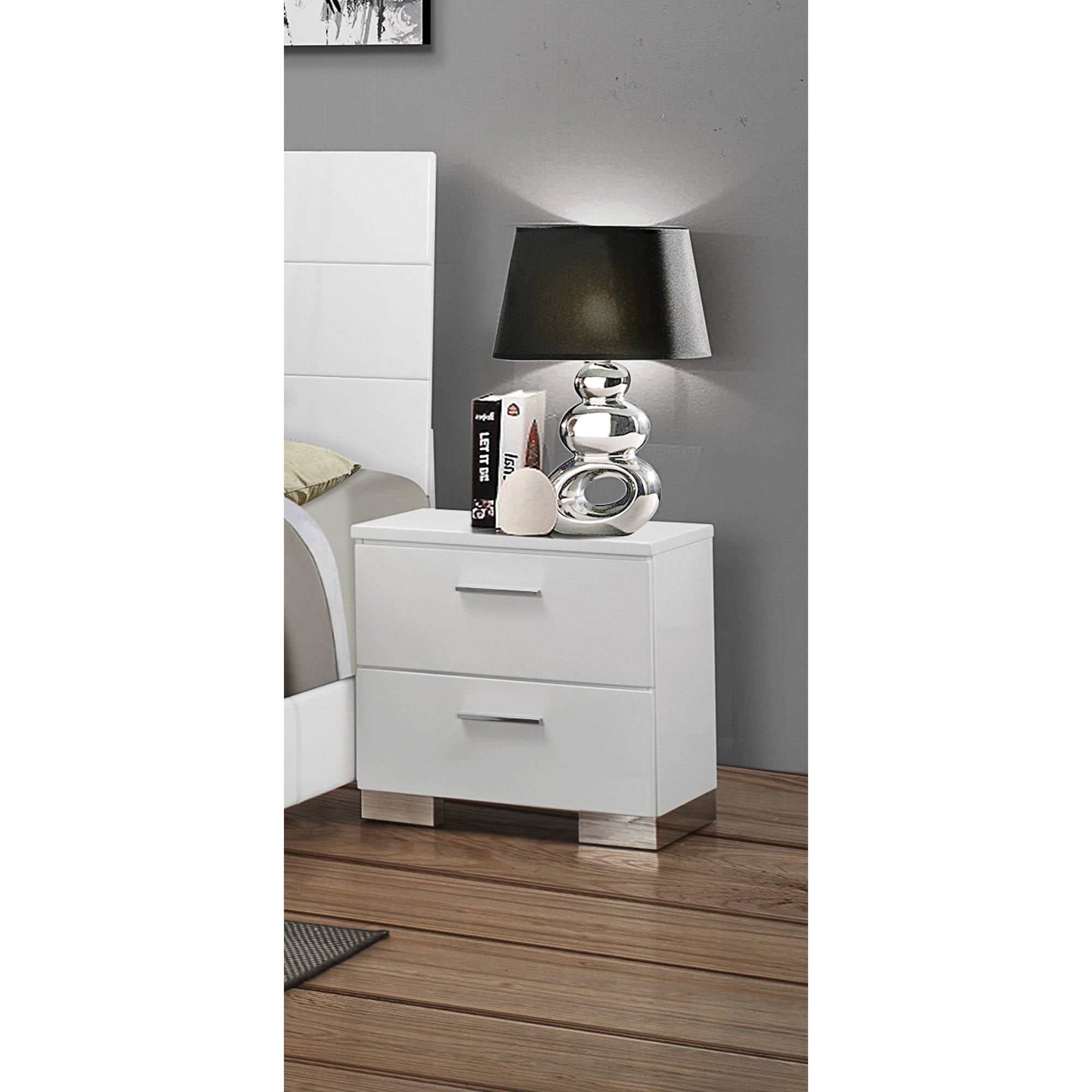 Coaster Company Felicity Collection Nightstand White Walmartcom - coaster company felicity collection nightstand white walmartcom -