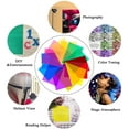 thumbnail image 3 of BUZIFU 14 Pack Correction Gel Light Filter 29.7 * 21cm A4 Overlays Transparency Color Film Plastic Sheets Gel Lighting Filters 7 Assorted Colors for Kids,Photo Studio,Photography,Stage Lighting, 3 of 7