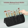 thumbnail image 2 of Soporte plegable para brochas de maquillaje, organizador de brochas de maquillaje con 23 bolsillos, bolsa de viaje para brochas de maquillaje de pie, estuche de cosméticos, estuche portátil para brochas de maquillaje de viaje Unique Bargains bolsas de cosméticos, 2 of 7