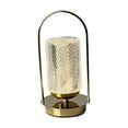 thumbnail image 3 of balikha Lantern Lamp ,Night Lamp ,Portable Metal Dimmable 3 Colors Bedside Lamp Touch Lamp for Restaurant Indoor Outdoor Bar Desk Cylindrical, 3 of 9