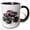 Black/White, variant on 3drose, Muddy Monster Truck, 11oz Two-tone Green Mug