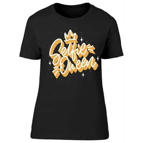 Graphic Selfie Queen T-Shirt Women -Image by Shutterstock, Female x-Large