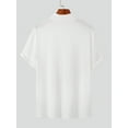 thumbnail image 3 of INCERUN Men's Stand Collar Bottoming Shirt Solid Color Short Sleeve T-Shirt, 3 of 4