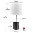 thumbnail image 3 of Globe Electric 251242 19 in. Black Texture Table Lamp, 3 of 4