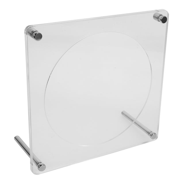 Acrylic CD Stand Rack Desktop Standing CD Stand Rack Blank Display Holder for DIY Crafting
