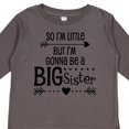 thumbnail image 4 of Inktastic So I'm Little, but I'm Gonna Be a Big Sister Girls Long Sleeve Toddler T-Shirt, 4 of 5