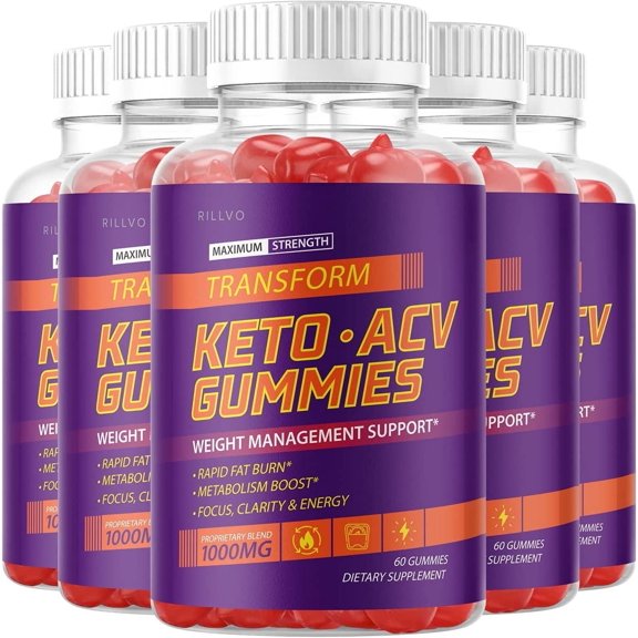3 Pack Transform Keto ACV Gummies Advanced Formula 180 Gummies
