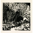thumbnail image 2 of Jules-Edmond-Charles Lachaise 15x16 Black Ornate Wood Framed Double Matted Museum Art Print Titled - Trompe L’Oeil Design for a Ceiling (19th Century), 2 of 5