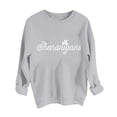 thumbnail image 5 of Charella Sweatshirts for Women St Patricks Day Decorations Long Sleeve Crewneck Tops 2024 Trendy T-shirt,Gray,L, 5 of 5