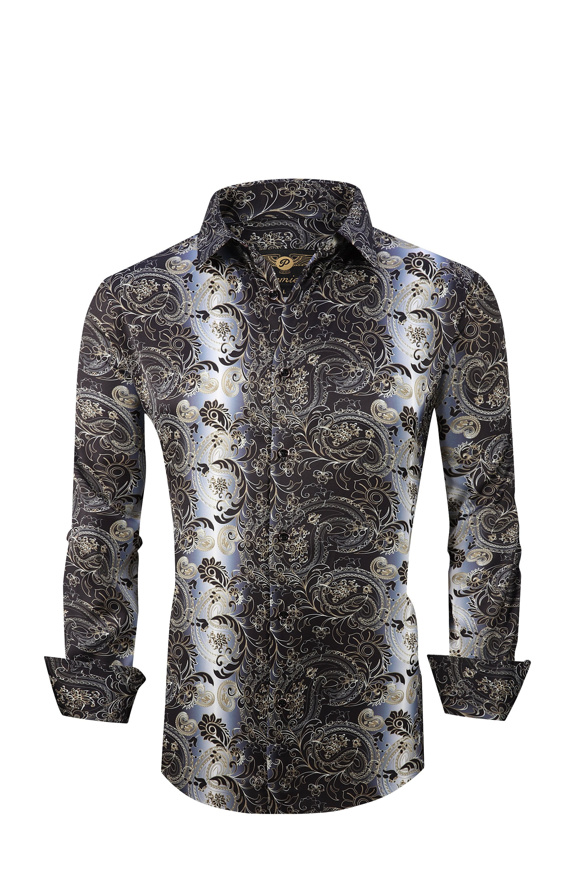 long black button down dress