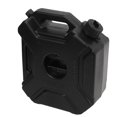 thumbnail image 2 of Latas de almacenamiento de gasolina y aceite de 5L y 1,3 galones, tanque de respaldo de emergencia negro para coche, motocicleta, UTV, ATV, Dirt Bike sin soporte, 2 of 5