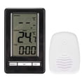 thumbnail image 2 of Indoor Outdoor  , Wall Mounted Mini Weather Station Clock Display   Portable  For Measure Temperature, 2 of 8