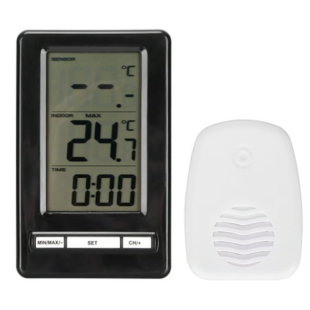 

Indoor Outdoor Thermometer Low Power Consumption Household Electronic Weather Station Clock Display Thermometer For Measure Temperature