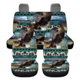 thumbnail image 2 of Qpednta Aztec Eagle Car Seat Covers Full Set Automotive Seat Covers Accessories Breathable Front Car Seat Cover Pack of 4 Car Seat Protector Cushion Pad Mat Easy to Install, 2 of 7