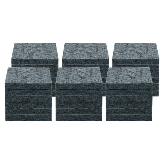 Uxcell 3/4" Self-stick Square Non-slip Felt Pads Floors Protect Grey 36 Pack