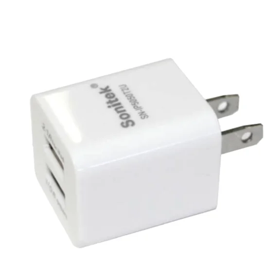 2-Port Usb Home Wall Plug Charger Cell Smart Phone Tablet Dual Battery Charging