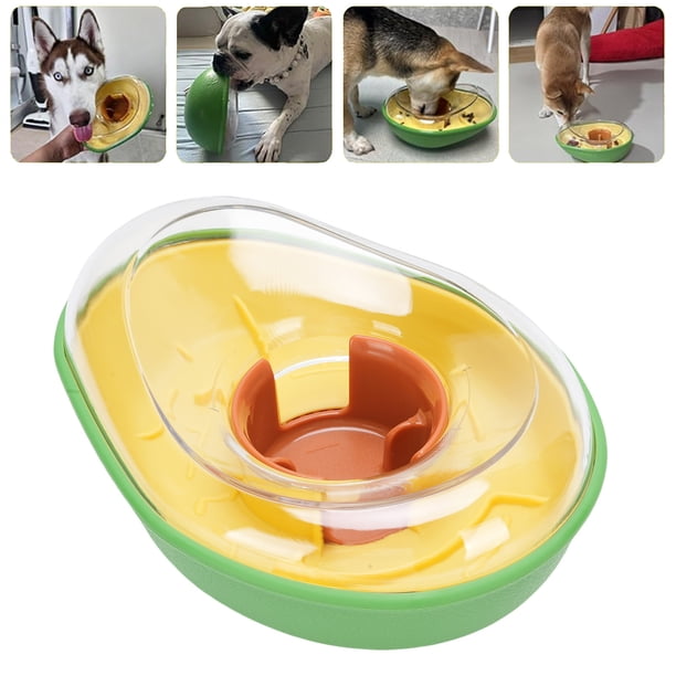 Cuenco Para Comer Lento Para Mascotas, Dispensador Automático De Alimentos De Aguacate, Cuenco Decorativo De Plástico Para Comedero Para Perros, Juguete Para Cachorros Para