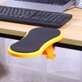 thumbnail image 4 of Almohadilla de reposabrazos de plástico Aliviador de fatiga acoplable Protector de hombro montado en la mesa Brazo de oficina interior Reposamuñecas Accesorios Espuma de PU negra Inevent EL014440-05B, 4 of 7