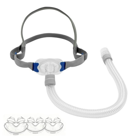 CPAP Nasal Pillow Mask Supplies with Headgear, Frame, Tube and 3 x Nasal Pillow