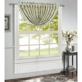 thumbnail image 1 of Margie Jacquard Rod Pocket Waterfall Window Valance with Beads, Sage, 48x37 Inches, 1 of 1