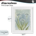 thumbnail image 4 of Stupell Industries Contemporary Three Blue Petals White Framed Print Under Glass, 13 x 16, by Kim Allen, 4 of 8