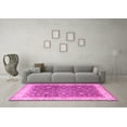 thumbnail image 3 of Ahgly Company Indoor Round Persian Pink Traditional Area Rugs, 5' Round, 3 of 4