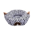thumbnail image 4 of redondo Tubo Almacenamiento Dormir Suministros para mascotas Juguetes para mascotas con bola Interactivo Divertido Interior Gato Cueva Cama para Yuyangstore Cama tipo túnel para gatos, 4 of 8