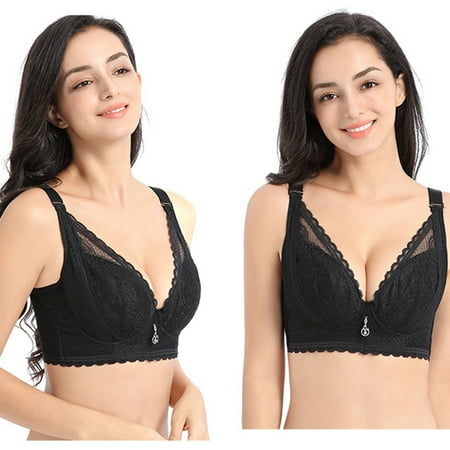 

【JCXAGR】Women s Sexy Plus Size Adjustable Breathable Extra-Elastic Translucent Bra