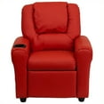 thumbnail image 2 of Bowery Hill Fauteuil Inclinable en Similicuir pour Enfants en Rouge, 2 of 5