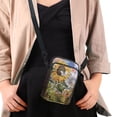 thumbnail image 4 of HELLHERO Rooster Train Pattern Design Underarm Shoulder Bag with Double Deck Crossbody Bag Stylish Polyester, 4 of 7