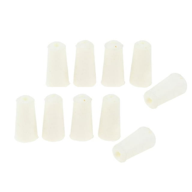 Tapones de goma Zulema para matraces de laboratorio 10 piezas 12-17 mm