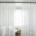 thumbnail image 3 of 1Panel White Backdrop Curtain Drapes with 6 Hooks for Wedding Decorations 5ft by 6.6ft Soft Lace Drape for Wedding Party Stage Decoration, 3 of 6