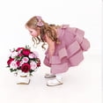 thumbnail image 2 of Vestido NSSMWTTC para bebé niña, Pascua, sin espalda, con lazo, rosa empolvado, 2 of 7